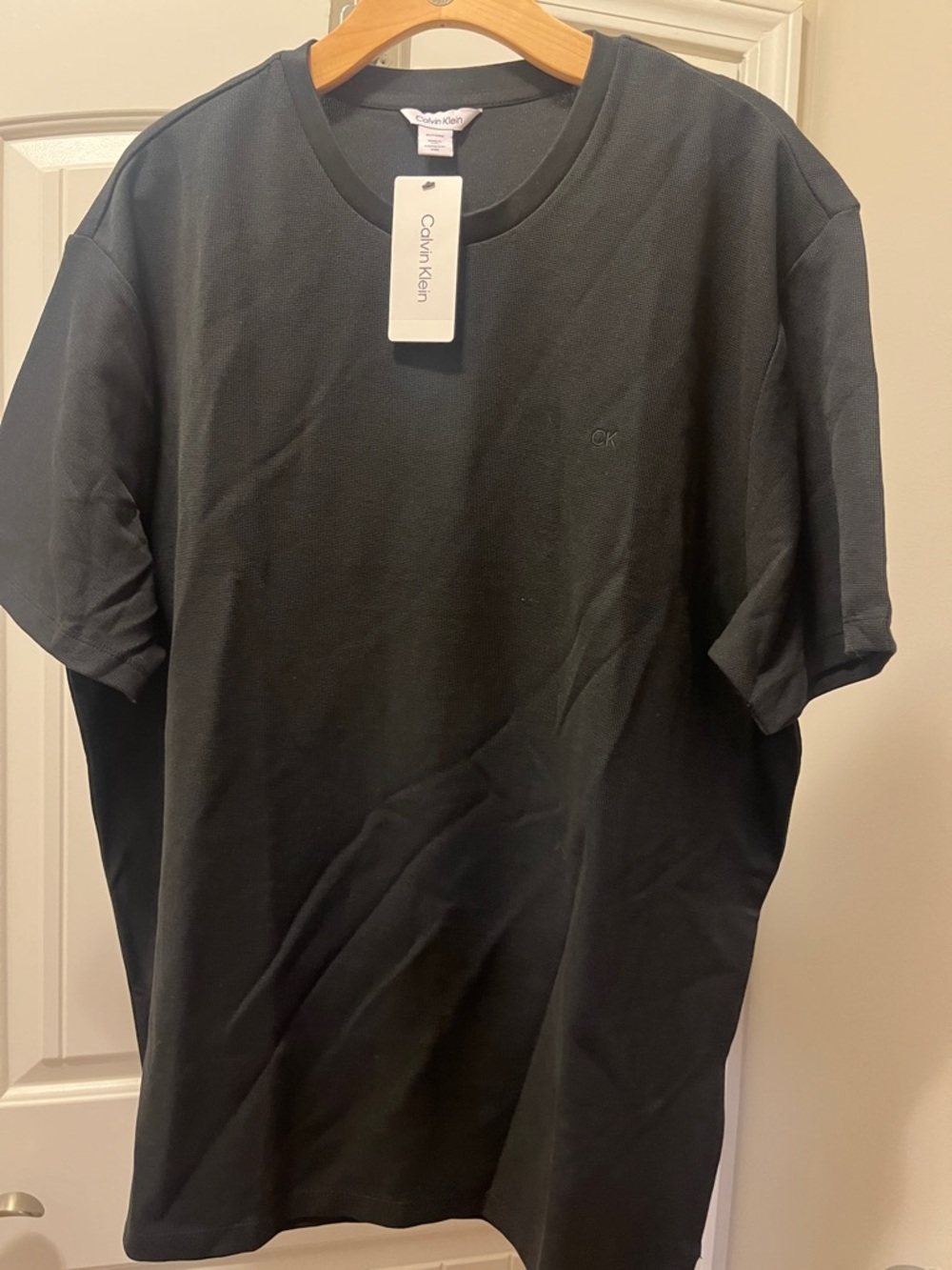 Calvin Klein Men's Black Crew Neck Short Sleeve Tee